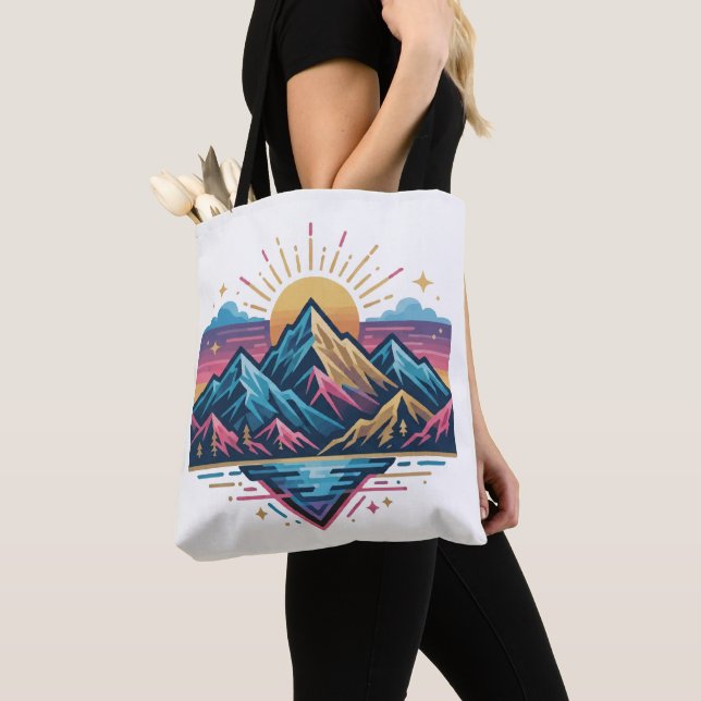 Tote Bag Votre vague design moderne tendance (De près)