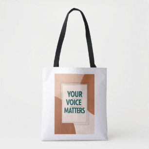 Tote Bag Votre voix compte option 3
