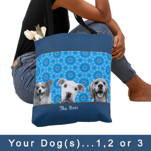 Tote Bag Votre/Vos photo(s) de chien se transforme(nt) en C