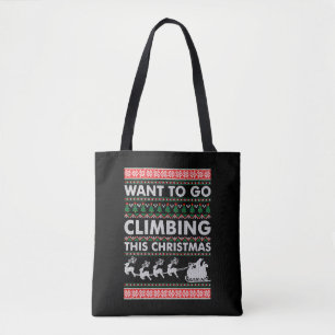 Tote Bag Voulez Aller Escalade Ce Noël