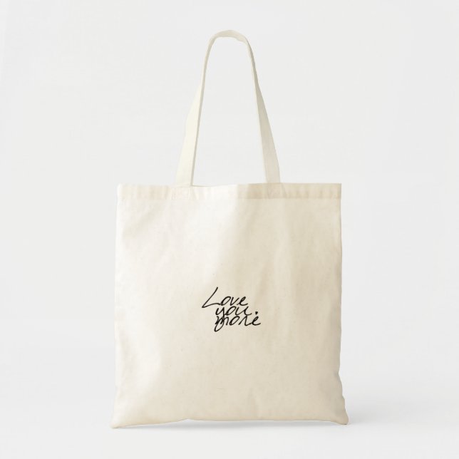 Tote Bag Vous aime plus de style sincère et chaleureux  (Devant)