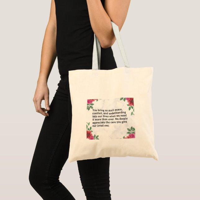 Tote Bag Vous Apportez Tant de Paix (Devant (produit))