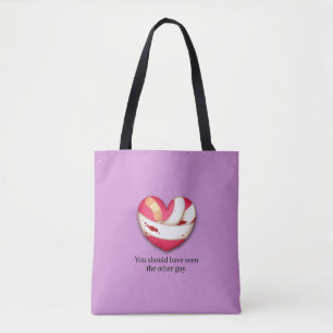 Tote Bag "Vous auriez dû voir l'autre type" Cœur Brisé