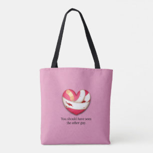 Tote Bag "Vous auriez dû voir l'autre type" Coeur brisé