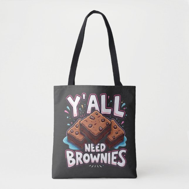 Tote Bag Vous avez besoin de Brownies Chocolate Cake Sweet  (Devant)
