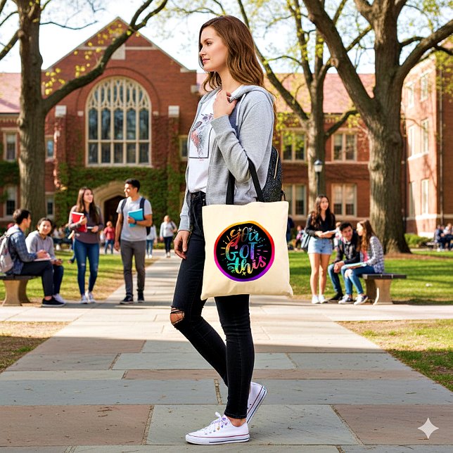 Tote Bag Vous avez ces étoiles et couleurs inspirantes (Créateur téléchargé)