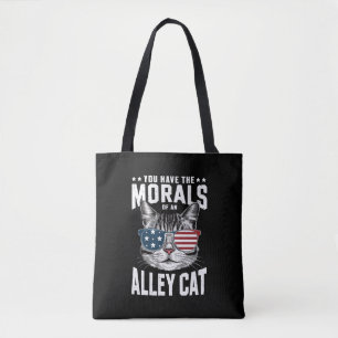 Tote Bag Vous avez la morale d'un chat de ruelle Blague drô