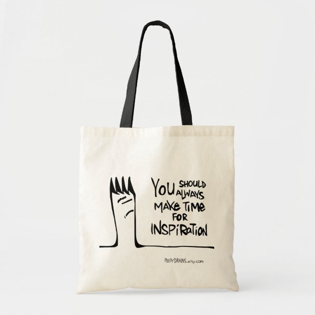Tote Bag Vous devriez toujours prendre le temps de vous ins (Devant)