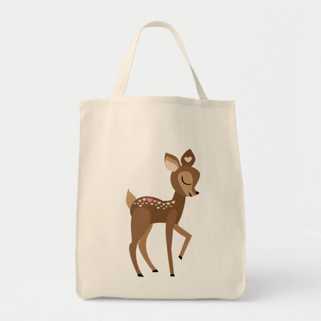 Tote Bag Vous êtes des CERFS COMMUNS à moi épicerie (Devant)