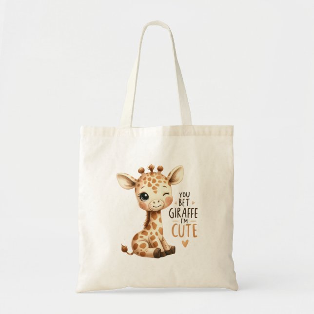 Tote Bag Vous êtes girafe mignon art doux (Devant)
