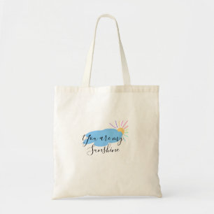 Tote Bag vous êtes mon soleil jaune orange rayons de soleil
