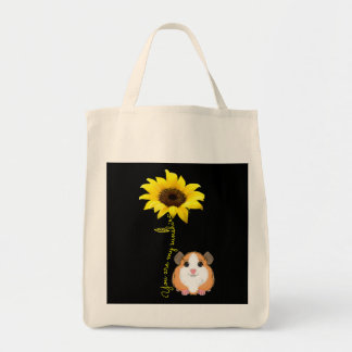 Tote Bag Vous Êtes Mon Sunshine Tournesol Guinée Pig Maman