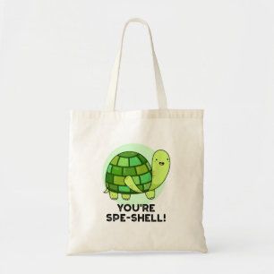 Tote Bag Vous êtes Spe-shell Funny Animal Tortoise Pun