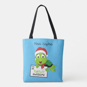 Tote Bag Vous êtes totalement génial Drôle de tortue Puns B