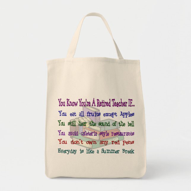 Tote Bag Vous êtes un PROFESSEUR retraité SI… (Devant)