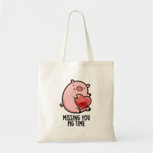 Tote Bag Vous Manquez Pig Time Funny Animal Pun
