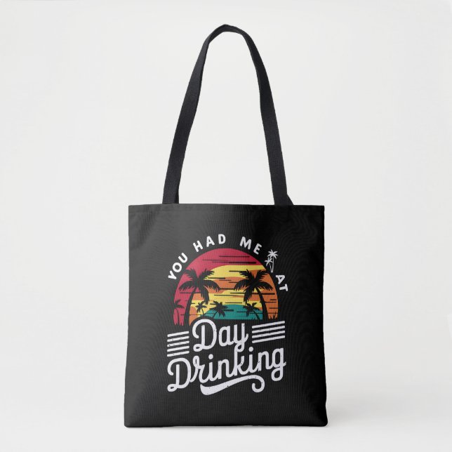 Tote Bag Vous M'Avez Fait Boire À La Journée Drôle Retro Be (Devant)