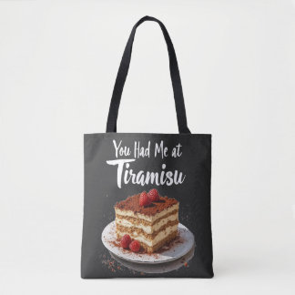 Tote Bag Vous m'aviez chez Tiramisu - Alimentation amusante