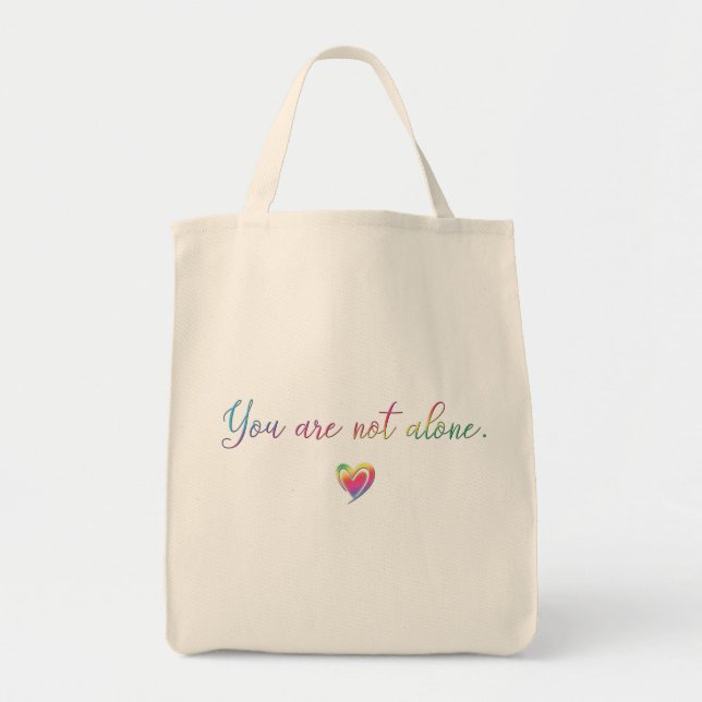 Tote Bag Vous N'Êtes Pas Seule (Devant)