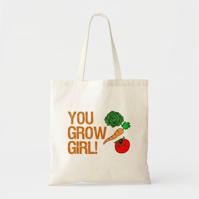 Tote Bag Vous Pouvez Fille Drôle Jardiner Femmes (Devant)