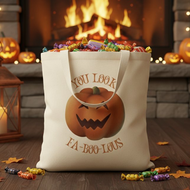 Tote Bag Vous Regardez FaBooLous Halloween (You Look FaBooLous Halloween Tote Bag)