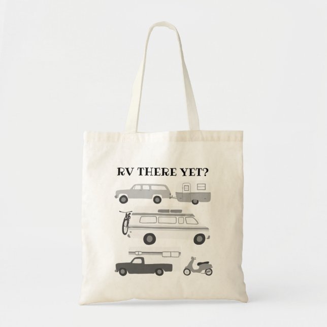 Tote Bag VOUS Y ÊTES ENCORE ? Personnaliser Campervan vanli (Devant)