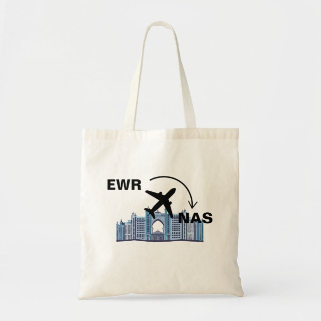 Tote Bag Voyage à Nassau Bahamas (Devant)