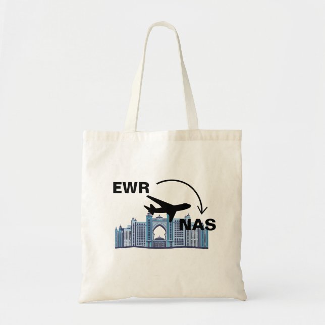 Tote Bag Voyage à Nassau Bahamas (Devant)
