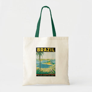 Tote Bag Voyage à Rio de Janeiro Brésil Côte Plage Vintage