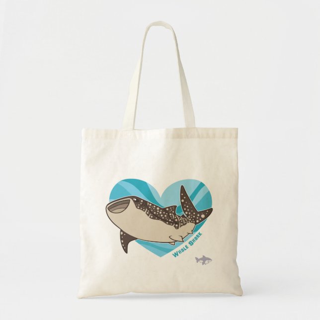 Tote Bag Voyage avec votre requin de baleine (Devant)