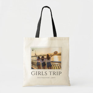 Tote Bag Voyage Chic Girls Filles week-end Photo personna