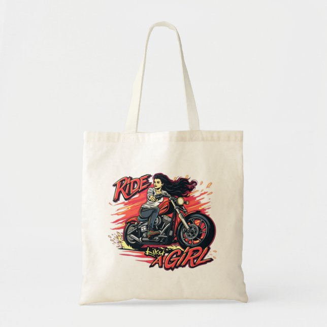 Tote Bag Voyage comme une fille (Devant)