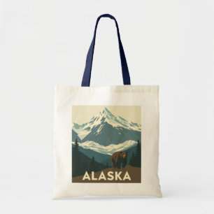 Tote Bag Voyage dans la nature sauvage de l'Alaska vintage