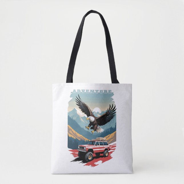 Tote Bag Voyage d'aventure USA (Devant)