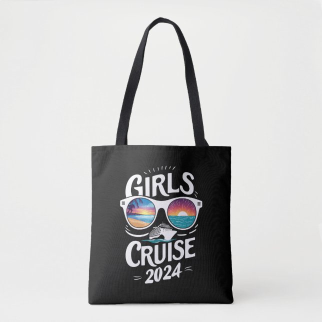 Tote Bag Voyage de croisière pour filles 2024 Amateurs de v (Devant)