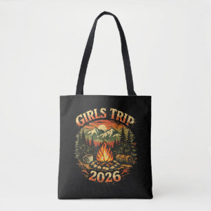 Tote Bag Voyage de filles 2026 Aventure de camping