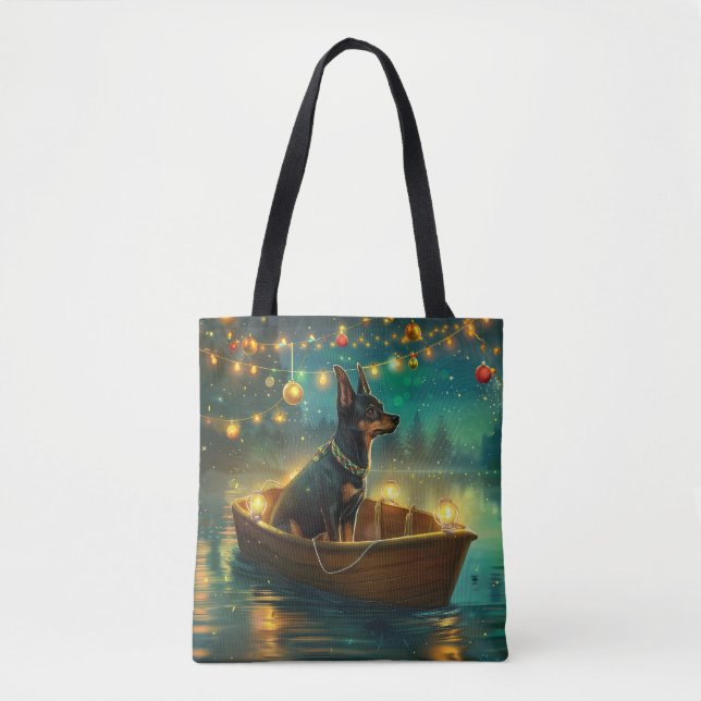 Tote Bag Voyage de Noël de la Kelpie australienne (Devant)