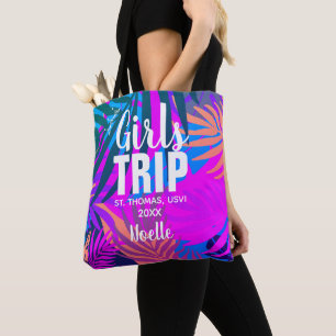 Tote Bag Voyage des filles tropicales avec la Couronne, l'a
