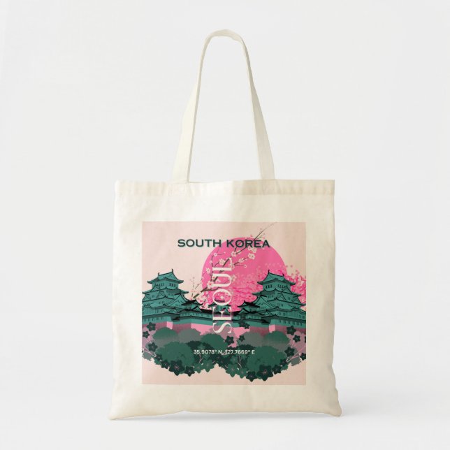 Tote Bag Voyage en Corée du Sud Art (Devant)