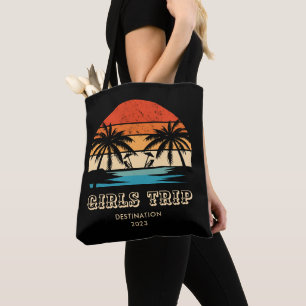 Tote Bag Voyage Filles au coucher du soleil enterrement de