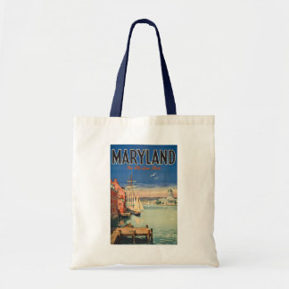 Tote Bag Voyage Illustration Picturale Maryland Annapolis