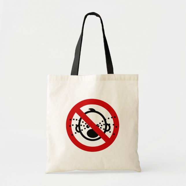 Tote Bag VOYAGE NO Cry Baby ⚠ Aéroport thaïlandais ⚠ (Devant)