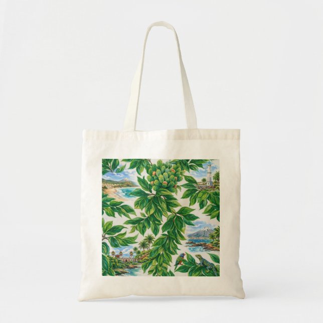 Tote Bag Voyage Océan Botanique des Îles Canaries (Devant)