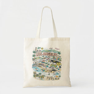 Tote Bag Voyage Rétro à Los Angeles Californie