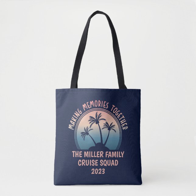 Tote Bag Voyage sur mesure en famille Summer Beach (Devant)