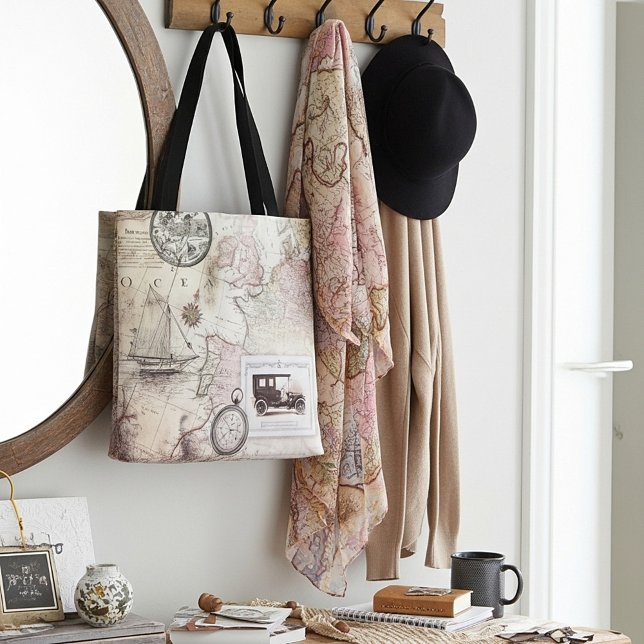 Tote Bag Voyage vintage (Créateur téléchargé)