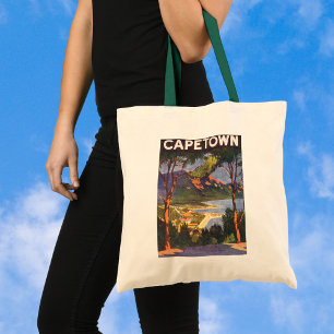 Tote Bag Voyage Vintage, Le Cap, une ville en Afrique du Su