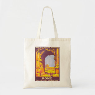 Tote Bag Voyage vintage, le Colisée à Rome Italie Italien
