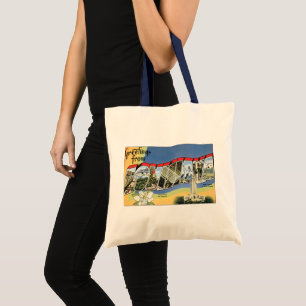 Tote Bag Voyage Vintage, Salutations de la Côte du Golfe de
