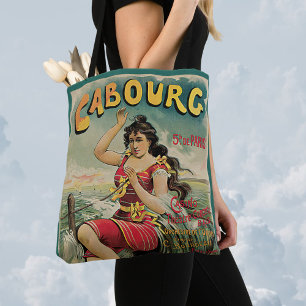 Tote Bag Voyage Vintage, Station Balnéaire, Cabourg France